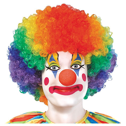 Jumbo Rainbow Clown Wig Adult | 1ct