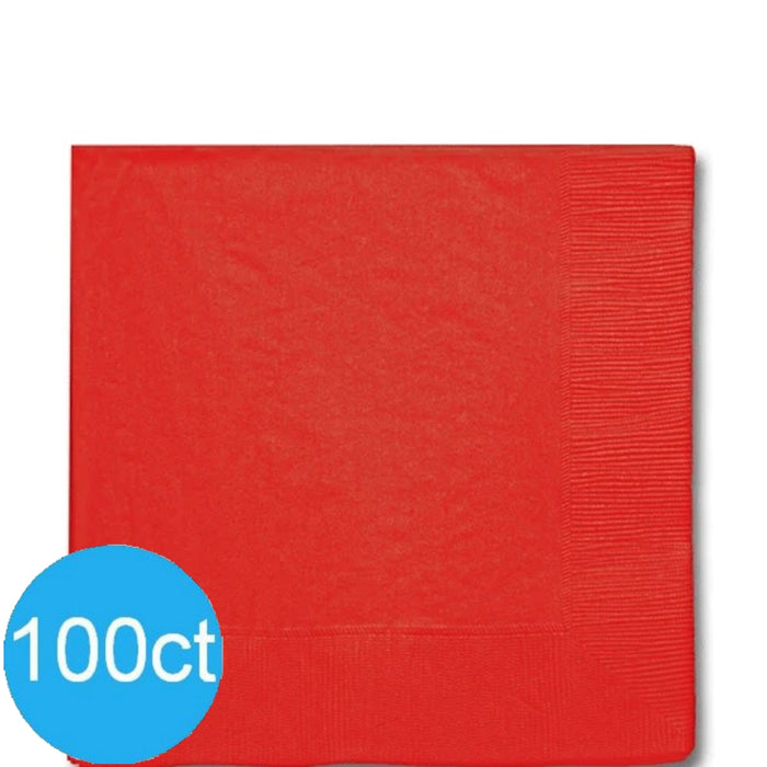 Apple Red Luncheon Napkins | 100ct