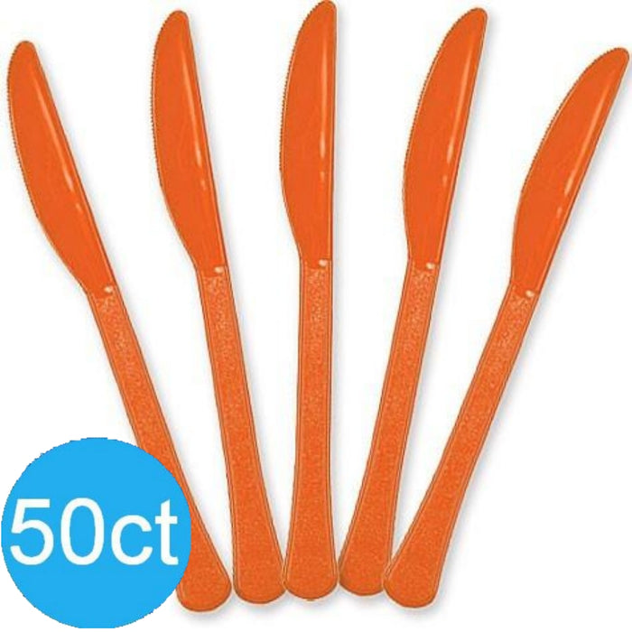 Orange Peel Heavy Duty Plastic Knives | 50ct