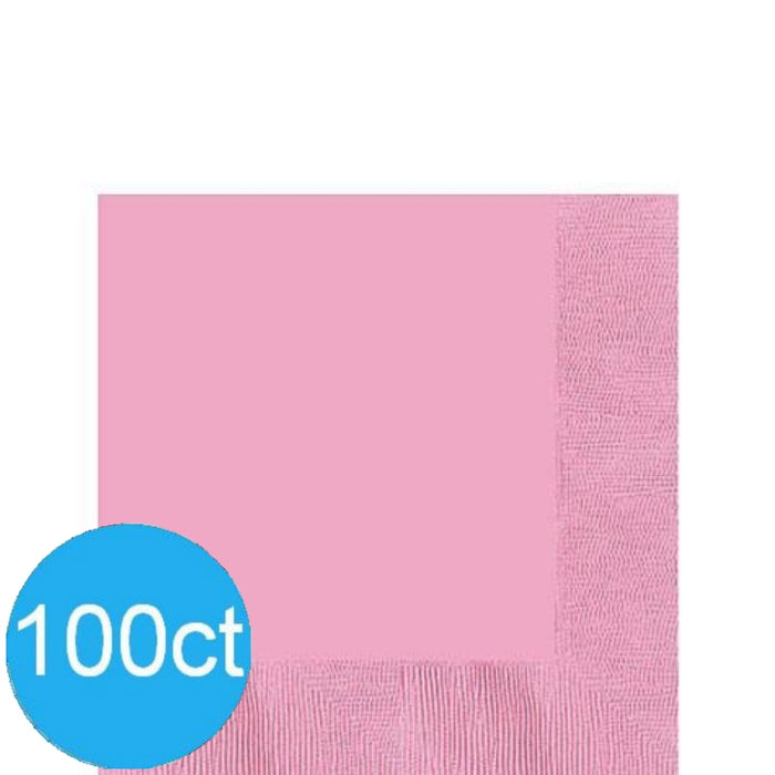 New Pink Lunch Napkins | 100ct