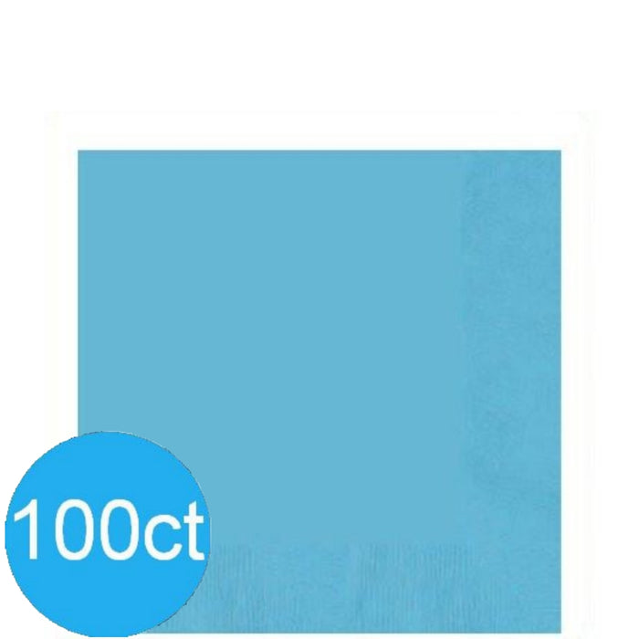 Caribbean Blue Lunch Napkins | 100ct