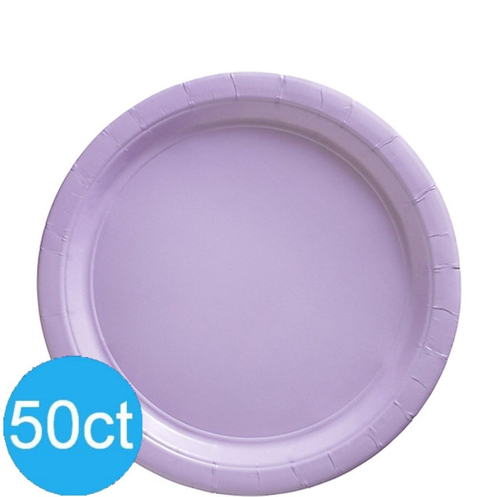 Lavender Paper Lunch Plates 8.5'' | 50ct