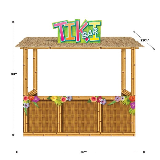 3D Tiki Bar Prop | 1ct