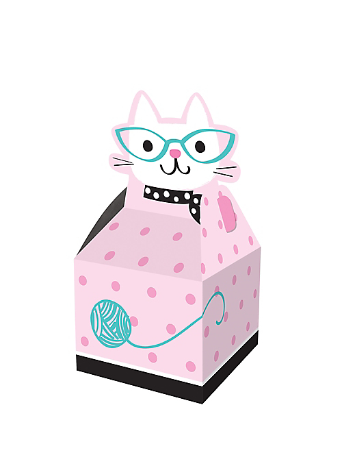 Purr-fect Cat Party Favor Boxes | 8ct