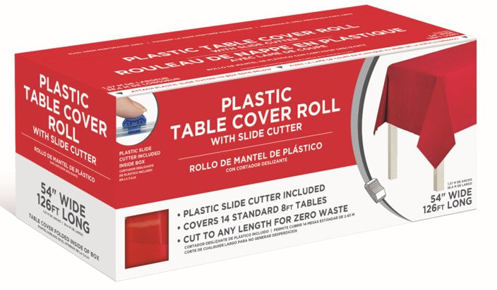Apple Red Boxed Table Roll 54in x 126ft | 1ct