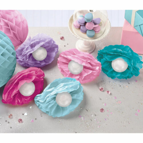 Shimmering Mermaids Seashell & Pearl Fluffy Table Decorating Kit | 10pcs