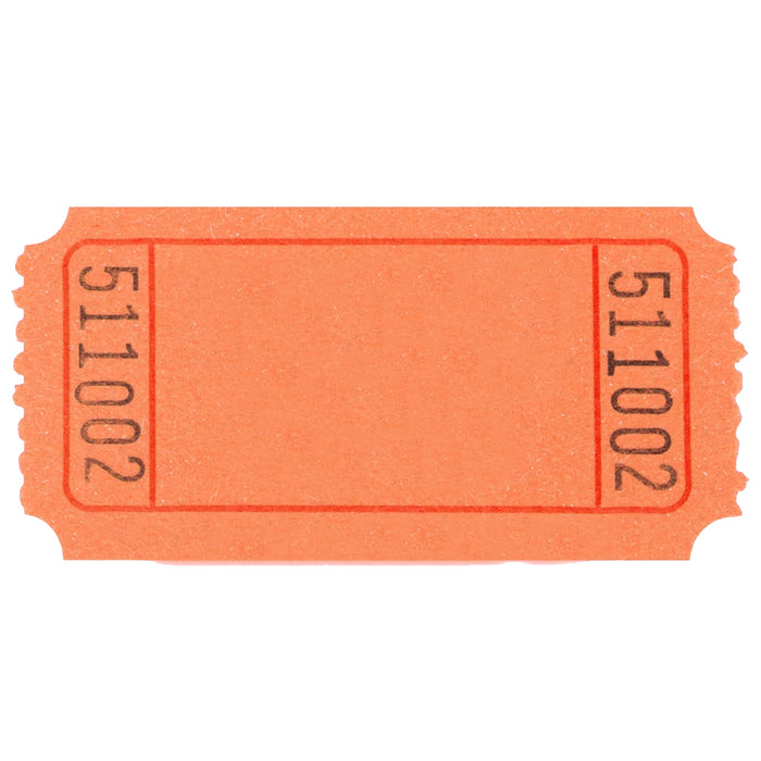 Orange Single Ticket Roll | 2000 ct