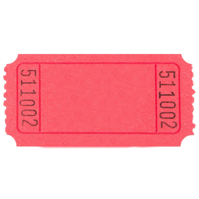 Red Single Ticket Roll 2000pcs | 1ct