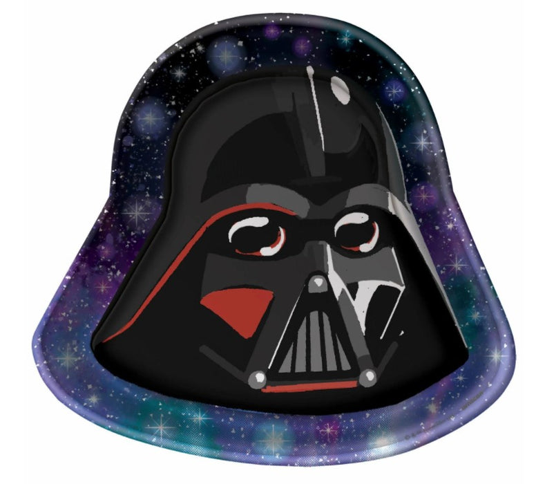 Star Wars Galaxy of Adventures Darth Vader Shaped Plates | 8ct