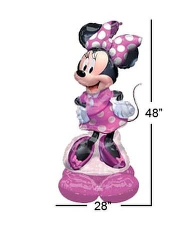 AirLoonz Minnie Mouse Forever Balloon Uninflated 48" | 1 ct