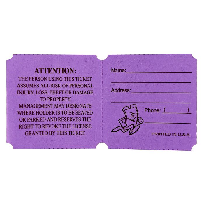 Purple Raffle Ticket | 1000 ct