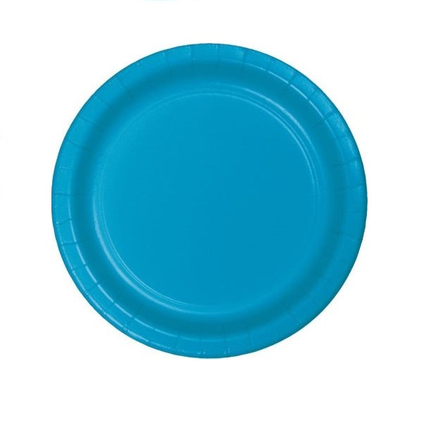 Turquoise 7" Paper Plates | 24ct