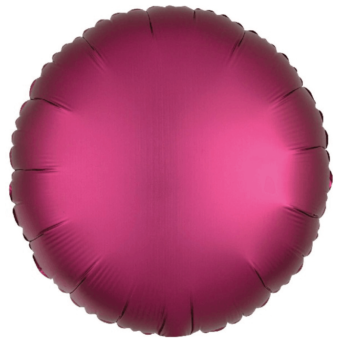 Pomegranate Satin Round Luxe Mylar Balloon 18" | 1 ct