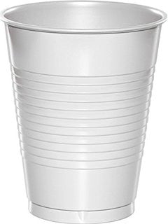 Frosty White 12oz Plastic Cups | 50ct