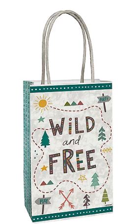 Into The Wilderness Paper Kraft Bags | 8ct