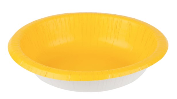 Yellow Sunshine Paper Bowls | 20ct