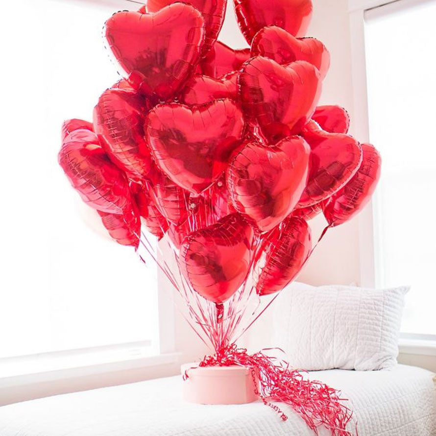 PACK BALLONS AMOUR + 2 BALLONS COEURS ROSE : Ballons Saint-Valentin -  Sparklers Club