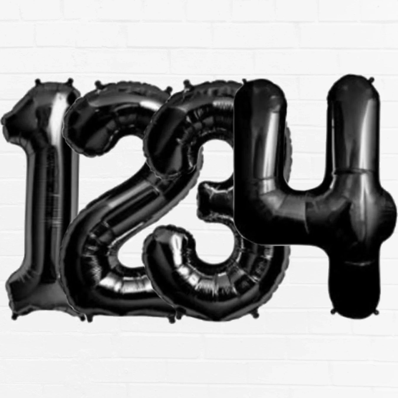 Black Number Balloons - Zurchers