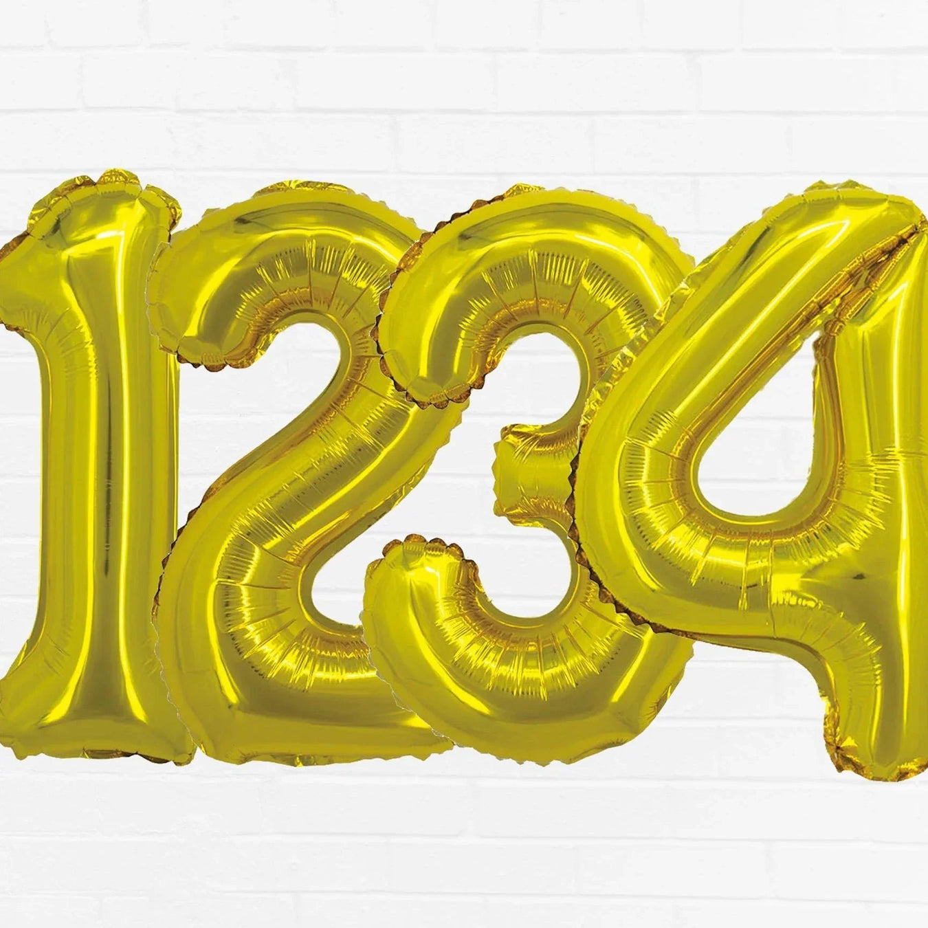 Gold Number Balloons - Zurchers