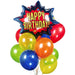 Superhero Happy Birthday Burst Bouquet | 13 pcs - Zurchers