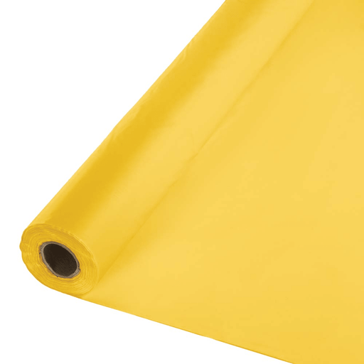 School Bus Yellow Plastic Tablecover Roll 100'x40" | 1ct