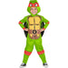 Watch as your little one joins the crew of TMNT! This officially licensed Raphael costume is the perfect addition to Halloween night.