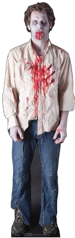 Zombie Guy Lifesize Standup  *Made to order-please allow 10-14 days for processing*