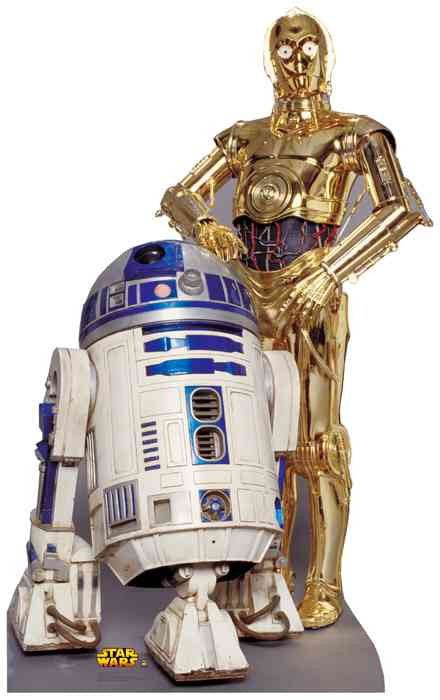 R2 - D2 and C - 3PO Lifesize Standup *Made to order - please allow 10 - 14 days for processing* - Zurchers