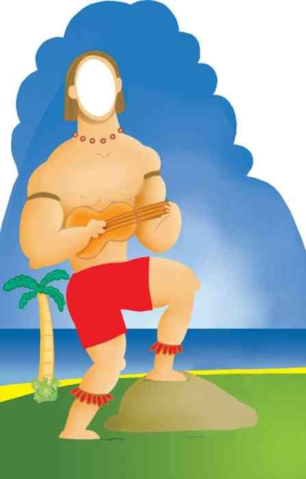 Hawaiian Guy Lifesize Stand - In *Made to order - please allow 10 - 14 days for processing* - Zurchers