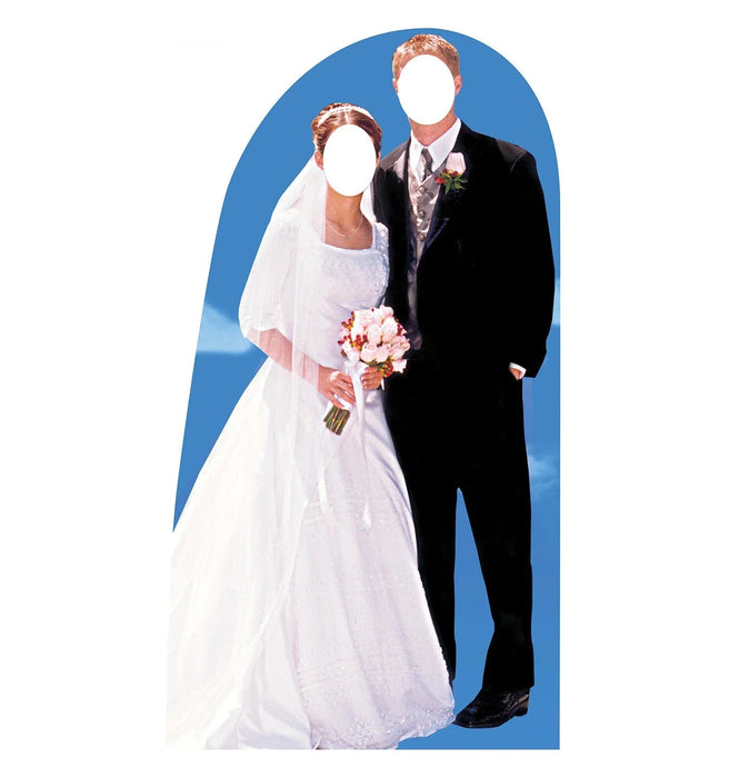 Bride and Groom Stand - In Cardboard Cutout *Made to order - please allow 10 - 14 days for processing* - Zurchers