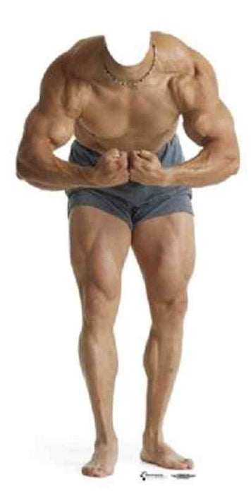 Muscle Man Lifesize Stand - In *Made to order - please allow 10 - 14 days for processing* - Zurchers