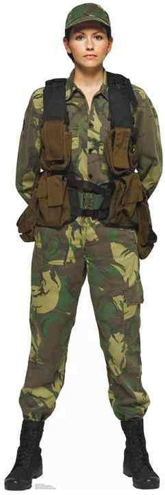 Female U.S. Soldier Lifesize Standup *Made to order - please allow 10 - 14 days for processing* - Zurchers