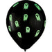 Halloween Ghost Glow Latex Balloons 12in 5ct