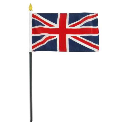 Great Britain Flag with Stick | 4" x 6" - Zurchers