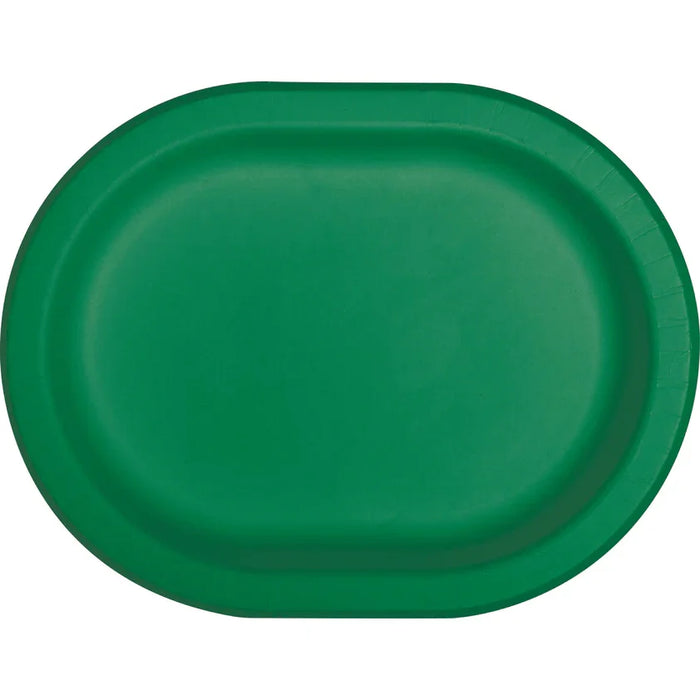 Emerald Green Oval Platter 12" | 8 ct - Zurchers