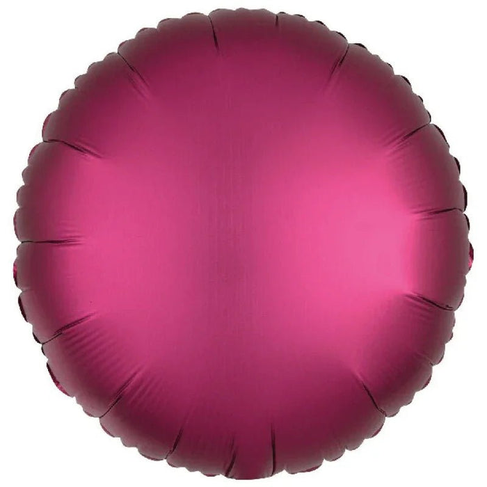 Pomegranate Round Satin Luxe Balloon 18" | 1ct - Zurchers