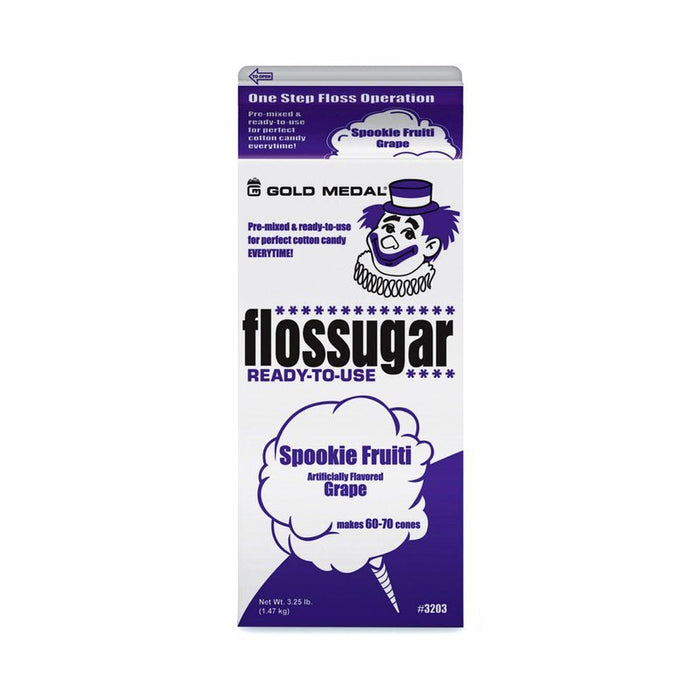 Spookie Fruiti Grape Floss Sugar 3.25 lbs | 1 Ct - Zurchers