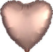 Rose Copper Satin Luxe Heart Balloon 18" | 1ct - Zurchers