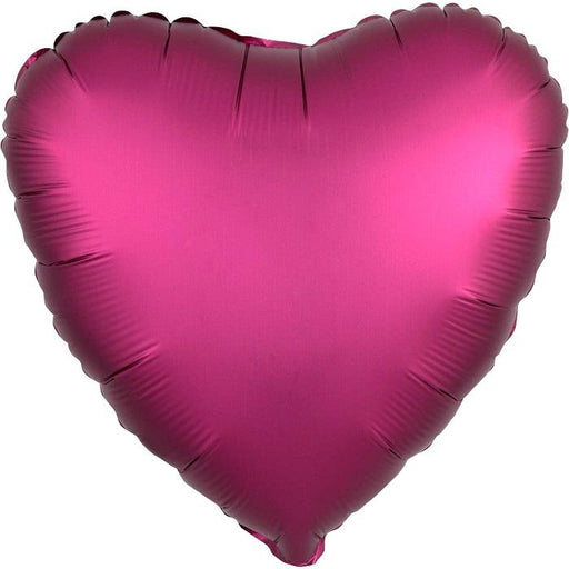 Pomegranate Satin Luxe Heart Balloon 18" | 1ct - Zurchers