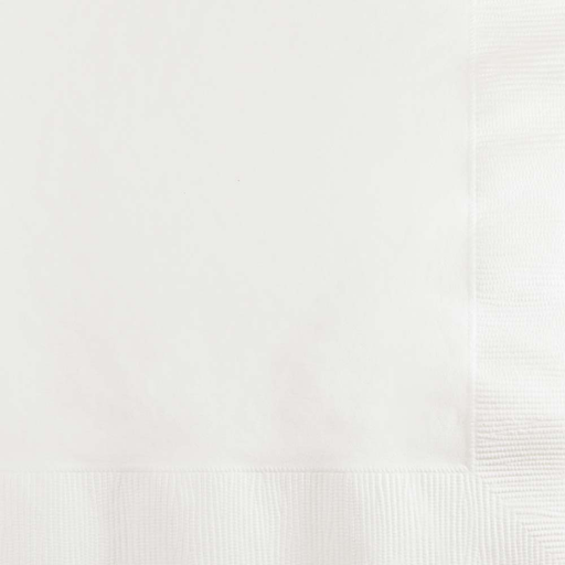 White Beverage Napkins | 50ct