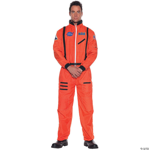 Adults Orange Astronaut Costume – Small | 1ct - Zurchers