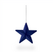 Blue Hanging Flocked Star 14.5" | 1 ct - Zurchers