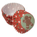 A product shot of 50 Gingerbread Man Mini Cupcake Liners.