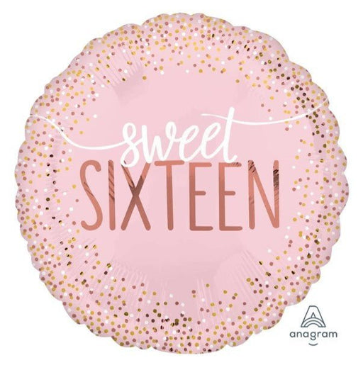 Sixteen Blush Mylar Balloon 18" | 1ct - Zurchers