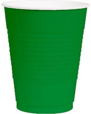 Festive Green 12oz Plastic Cups | 50ct - Zurchers