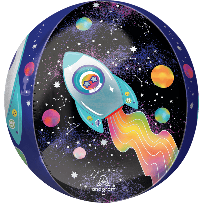 15in Outer Space Orbz Balloon | 1ct - Party Supplies