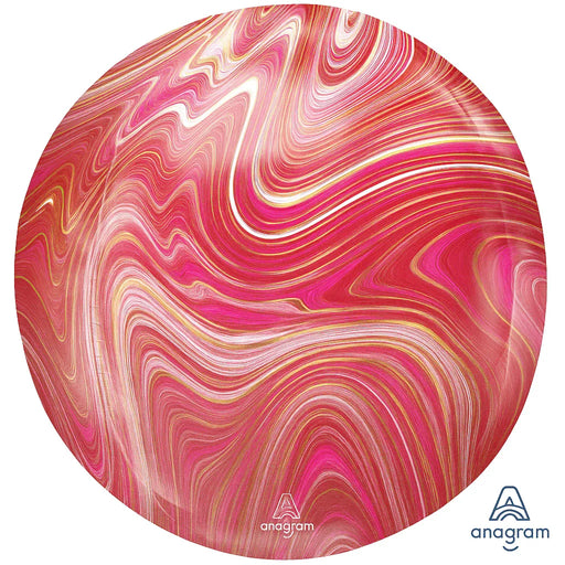 Red & Pink Marble Orbz 15" | 1ct - Zurchers