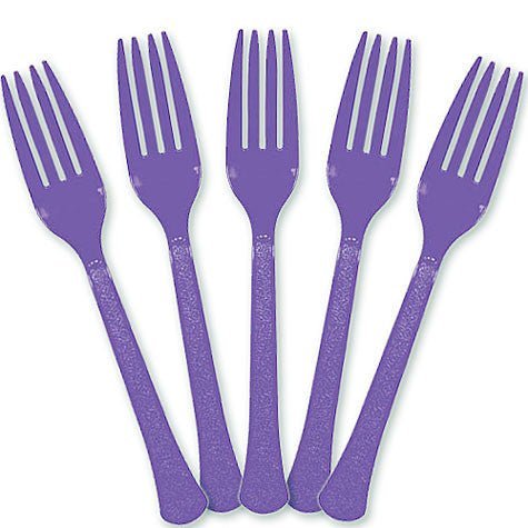 New Purple Plastic Forks | 20ct - Zurchers