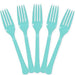 Robin's Egg Blue Plastic Forks | 20ct - Zurchers