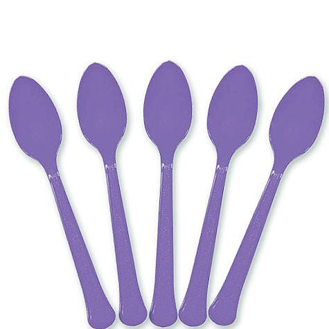 New Purple Plastic Spoons | 20ct - Zurchers